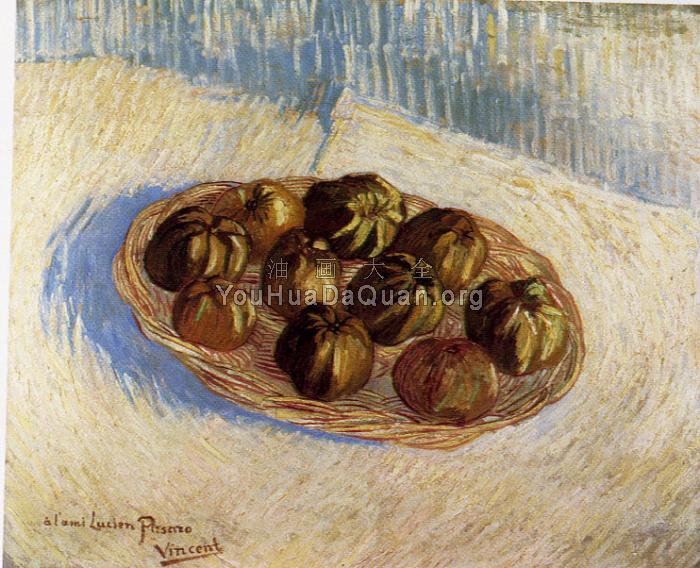 一蓝苹果(给卢辛 皮萨罗) - 文森特·威廉·梵高